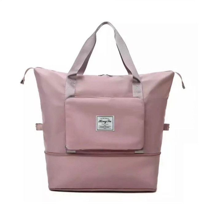 Сгъваема чанта сак органайзер с 2 джоба с цип, Подходяща за ежедневна употреба, Лека