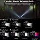 Lanterna Led Profesionala Elindor®, 1000 Lumeni, cu Acumulator Reincarcabila USB C, 5000 mAh, Power Bank, Rezistanta la Apa IPX44, 2 Capete cu 7 Moduri de Iluminare, Multifunctionala Ideal pentru Cort, Camping, Pescuit, Vanatoare, Negru
