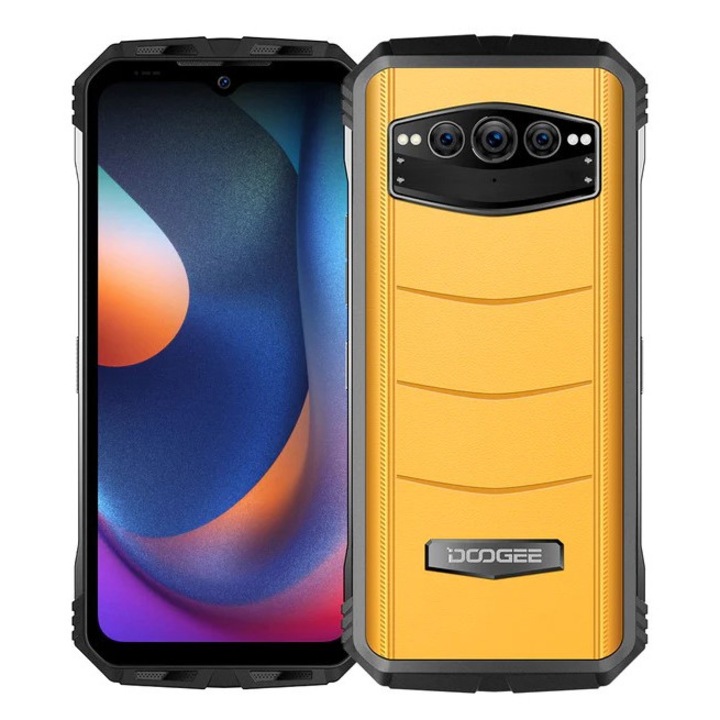 Мобилен телефон Doogee S100 Cyber Yellow, 4G, IPS 6.58" FHD+, 12 GB+8GB RAM, 256GB ROM, Android 12, Helio G99, 10800mAh, NFC, Dual SIM