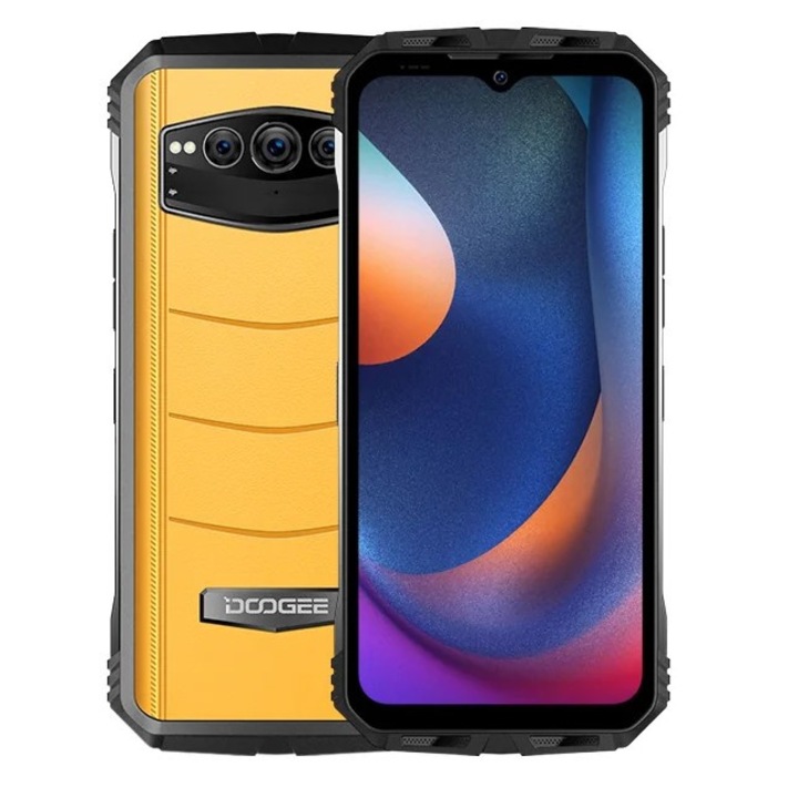 Мобилен телефон Doogee S100 Cyber Yellow, 4G, IPS 6.58" FHD+, 12 GB+8GB RAM, 256GB ROM, Android 12, Helio G99, 10800mAh, NFC, Dual SIM