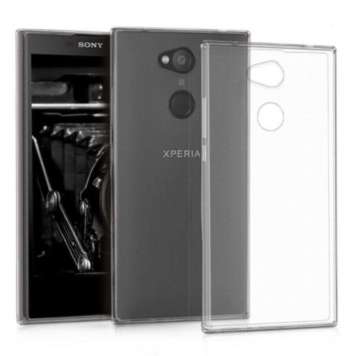 Husa Spada silicon, compatibila cu Sony Xperia L2, transparent