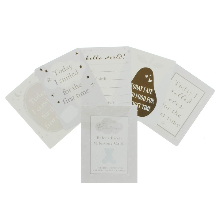 Set 30 cartonase tip milestones pentru evenimentele bebelusului Bambino by Juliana
