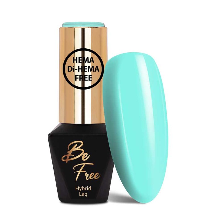 Полуперманентен лак за нокти, MollyLac, BeFree Pastels Crazy mint, 10g, No. 20