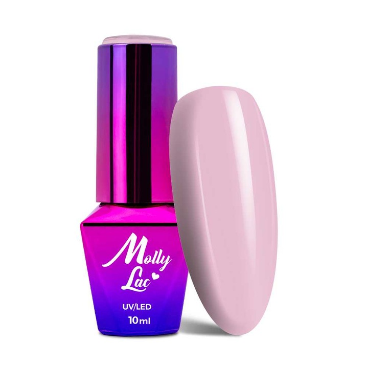 Lac de unghii, MollyLac Fancy Fashion Affection 10 ml Nr. 330, Roz