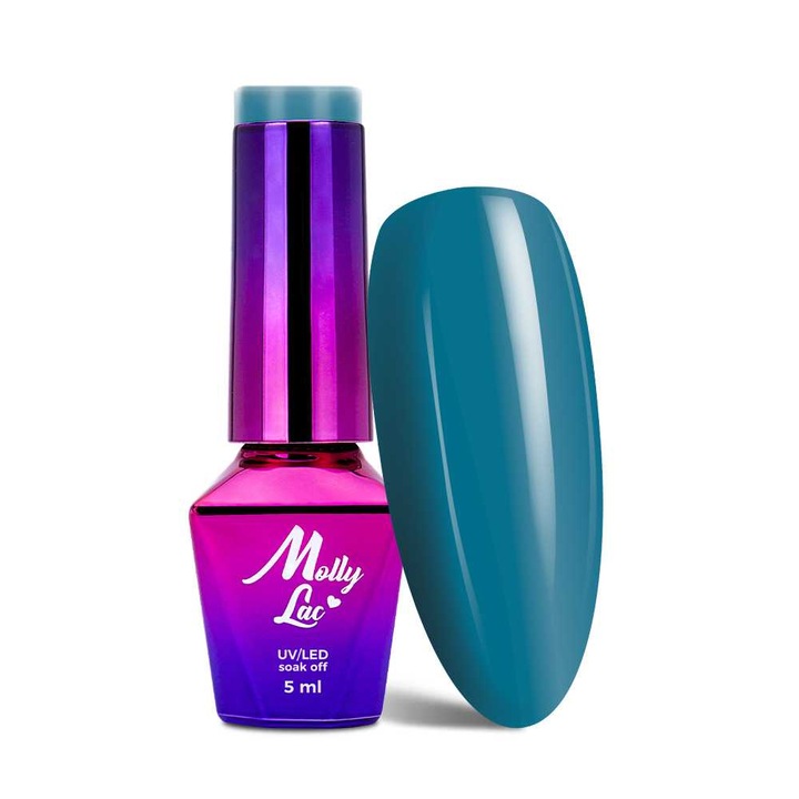 Oja semipermanenta, Molly Lac, Nailmatic State of Mind, 5 ml, Nr. 325, Albastru inchis