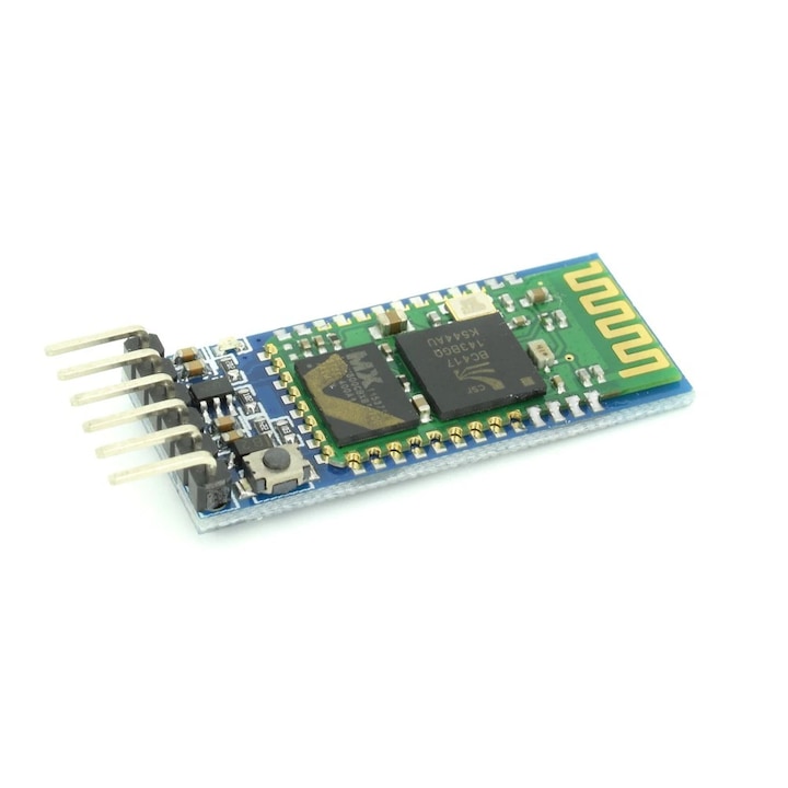 OEM Bluetooth Master Slave HC-05 modul, adapterrel (3,3 V és 5 V kompatibilis), 6 érintkező