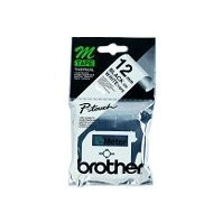 Brother non-laminated tape MK231S - Black on white (MK231SBZ)