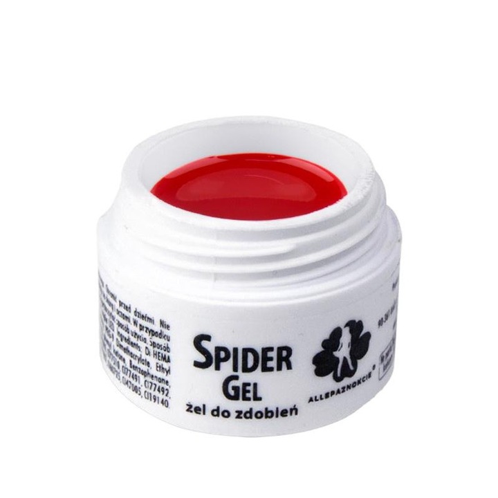 Gel acrilic pentru unghii, Allepaznokcie, 3 ml, Rosu