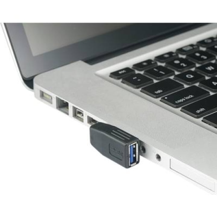 USB 3.0 конвертор, от щепсела до дъното, 90° извит надясно, Renkforce (RF-4173150)