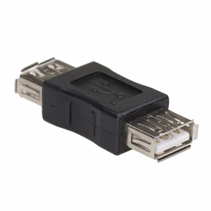 Adaptor, Akyga, AK/AD/06 USB 2.0 A mama / USB 2.0 A mama, negru