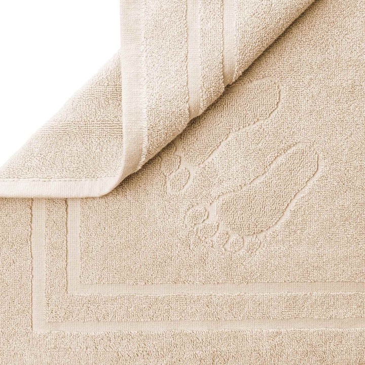 Covor baie, Bumbac, 50x70 cm, 650g/m2, Bej