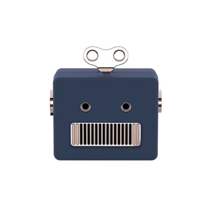 Boxa portabila, GOGOU®, forma robotului, 60x50x35 mm, albastru