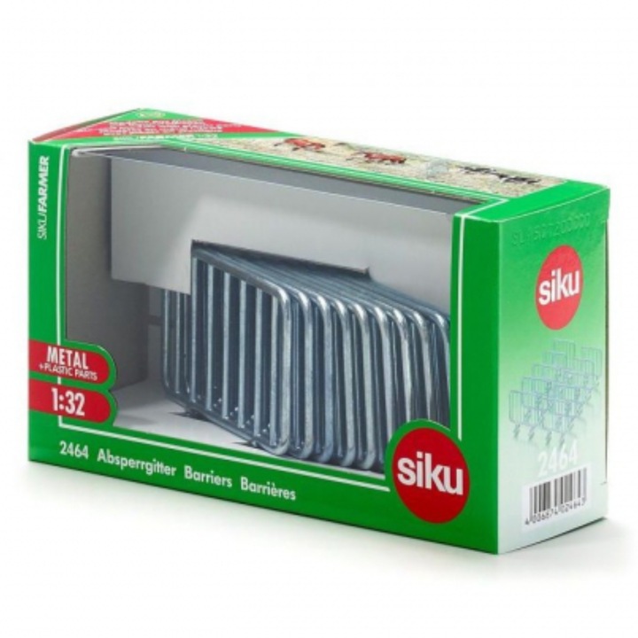 Fém sorompó, 10 db-os készlet, Siku 2464