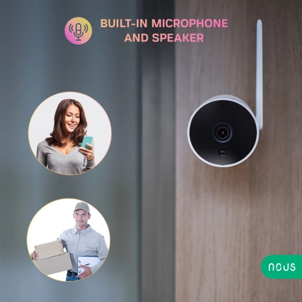 Външна камера Bullet, Smart WiFi, 3MP, Нова, W7P - eMAG.bg