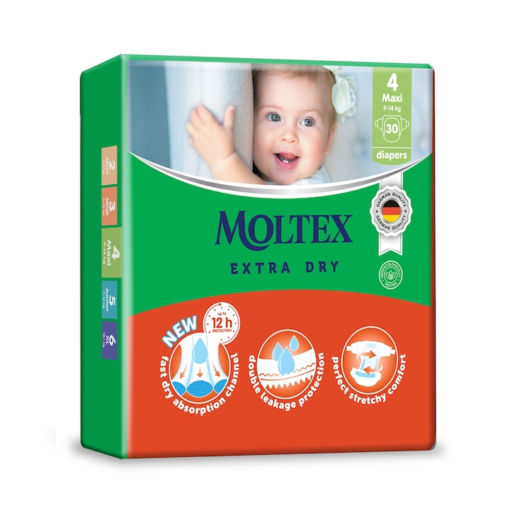 Moltex Extra Dry pelenka, S4 maxi, 30db