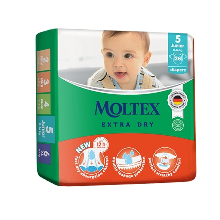 Moltex extra Dry pelenka, S5 junior, 26db