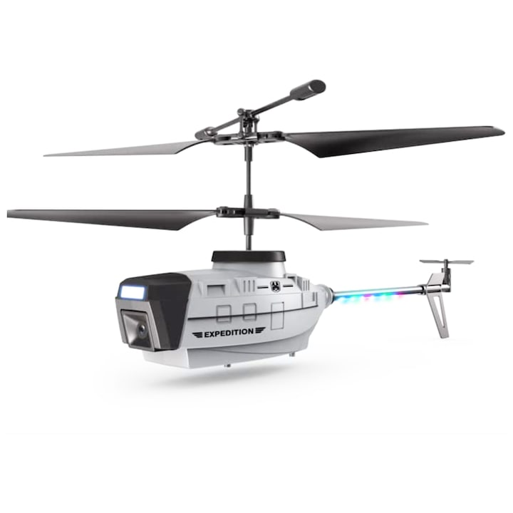Дрон ESL by Essential Level, Корпус на хеликоптер, 2 видеокамери, 1080P, 4K, HD, Показване на надморска височина, RGB светодиодни светлини, Интелигентно избягване на препятствия, Сензор за гравитация, 3 скорости, WI-FI връзка, 3 батерии