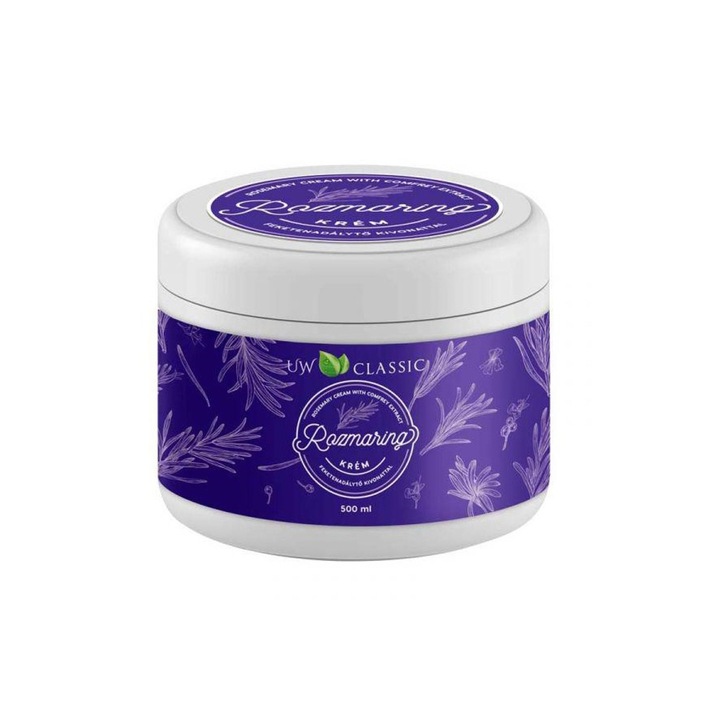 UW CLASSIC Rozmaring krém feketenadálytővel 500 ml