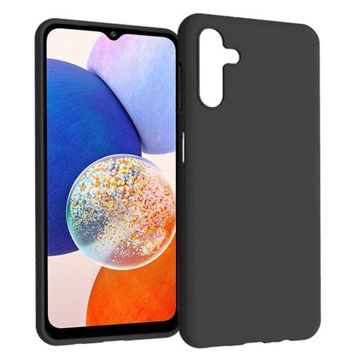 Samsung Galaxy A14 4G / A14 5G kompatibilis szilikon hátlaptok, matt, fekete