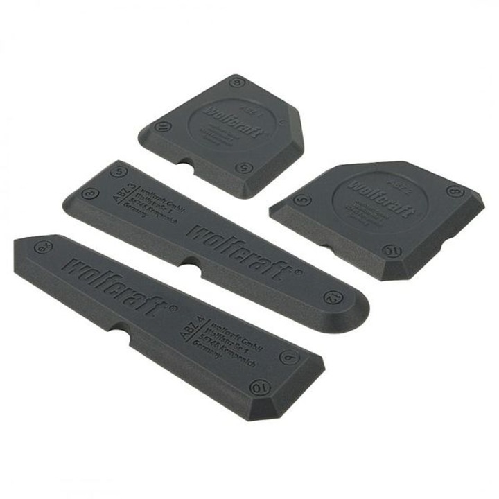 Set de 4 accesorii pentru chei Wolfcraft, Negru