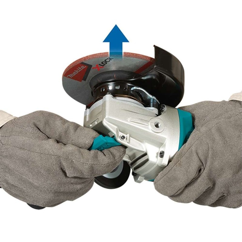 Polizor unghiular cu prindere X-Lock compatibil cu acumulator, 125