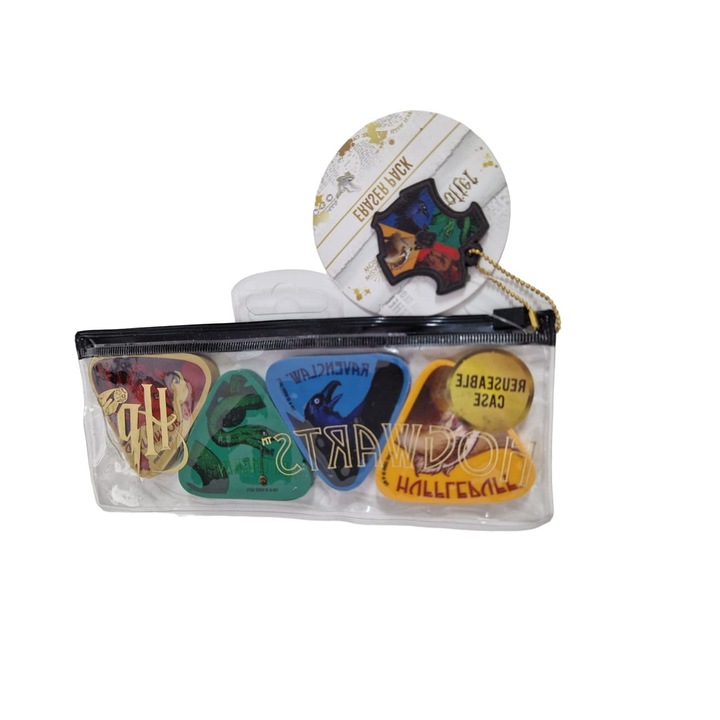 4 db háromszögletű radírkészlet Harry Potter karakterrel, Multicolor