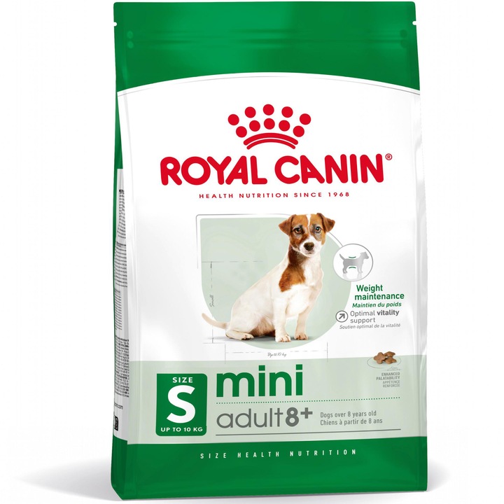 Суха храна за кучета Royal Canin, Mini Adult 8+, 8 кг