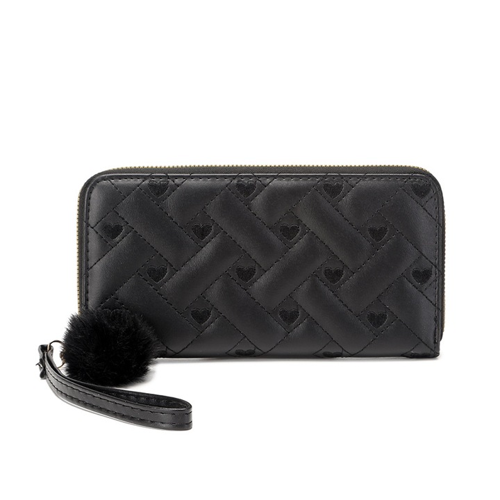 Portofel Dama Avamsi, AVAOYF-1506, Negru, 20X11X4 cm