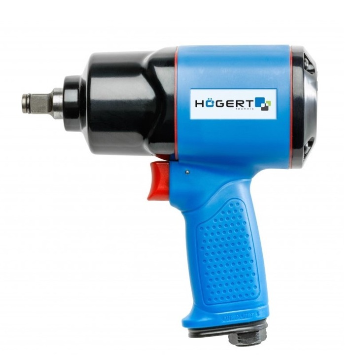 Pneumatikus csavarkulcs, Hogert HT4R622, 1/2", 610 Nm, 6,3 bar