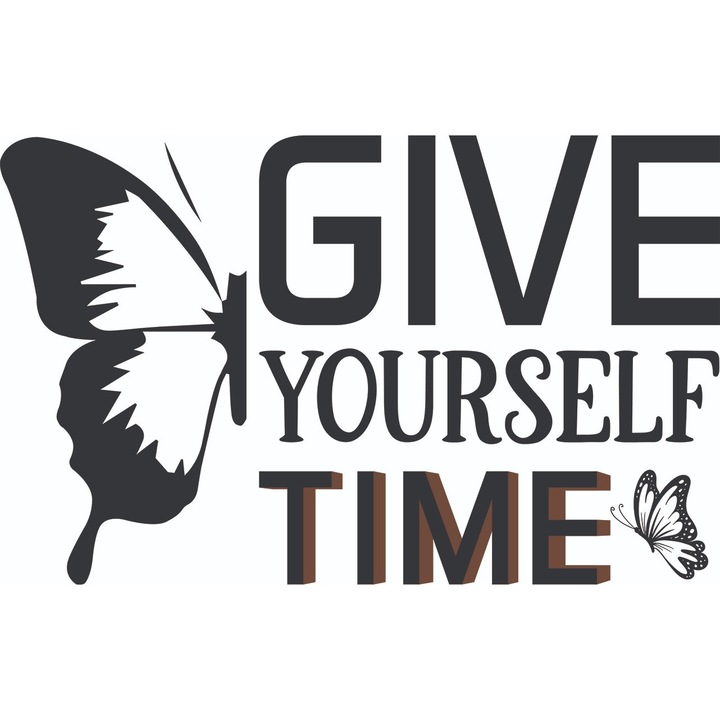 Sticker decorativ, Fluturi, Negru, 85 cm, 7157ST