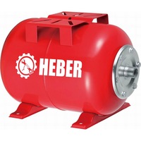 Vas expansiune Hidrofor 24 litri, Heber®, otel, rezervor tip butelie, cu Membrana Inclusa, mentine presiunea optima, Rosu