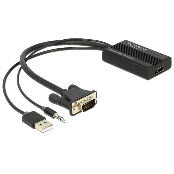 Адаптер с аудио функция DELOCK 9625970 Delock 62597 VGA към HDMI