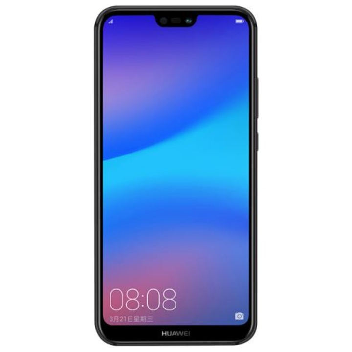 Мобилен телефон Huawei P20 Lite, Dual SIM, 128GB, 4G, Черен