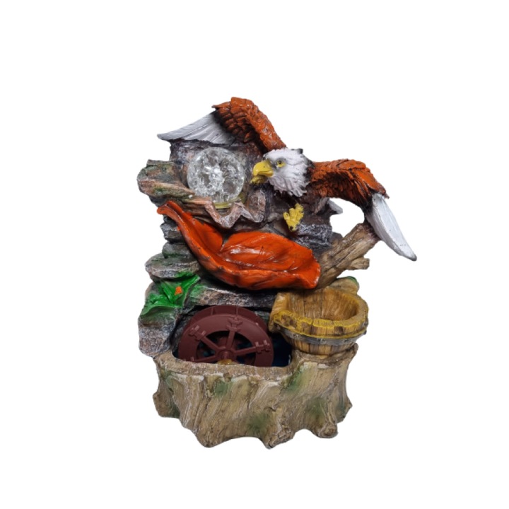 Fantana din rasina cu vultur si bila, 27x18cm