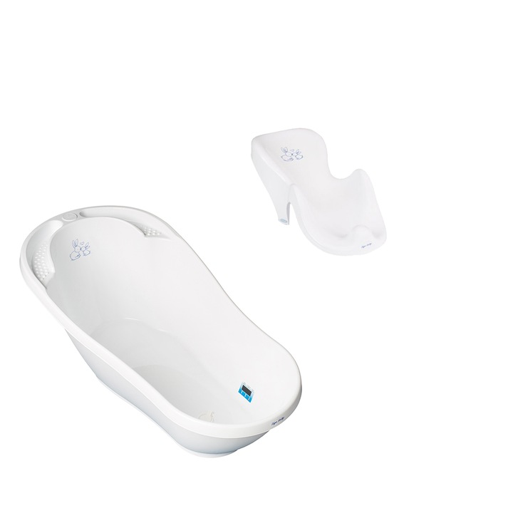 92 см бял комплект за вана и анатомична опора за деца, бебета KR-011