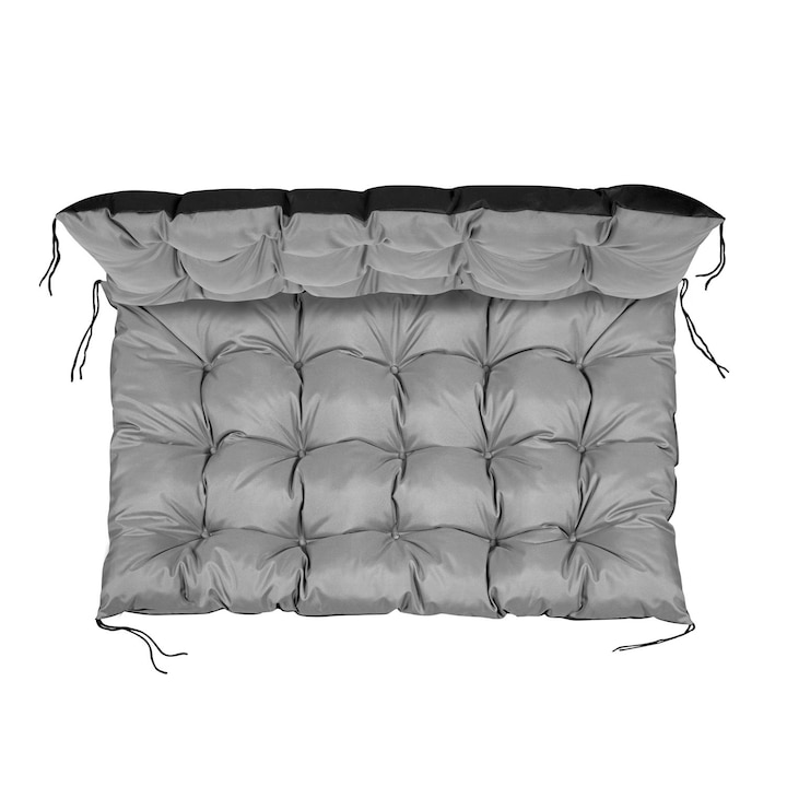 Декоративна възглавница за мебели от палети, 120 х 80 см, Сива