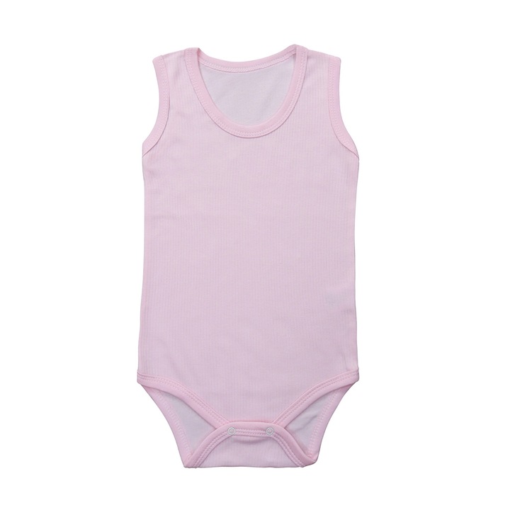 Body Maiou, Pentru Copii, Model Reiat, 100% Bumbac, Roz