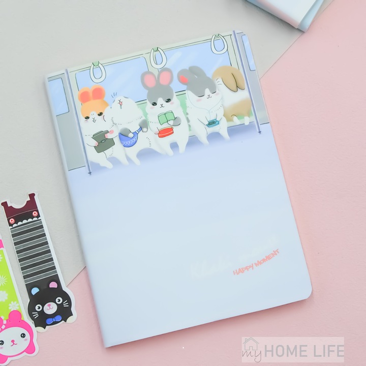 7525 Happy Moment vonalas notebook A6-os egér #1 metró