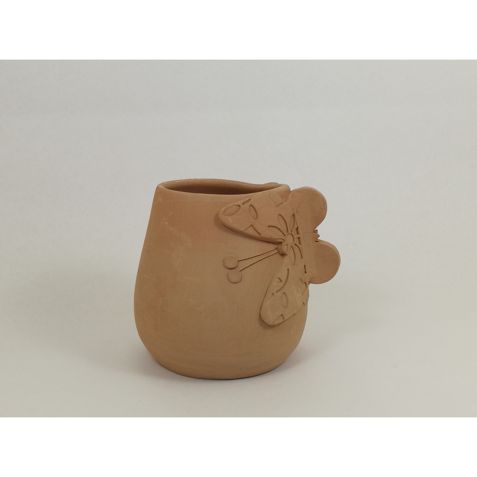 Vaza inaltime medie cu 2 fluturi