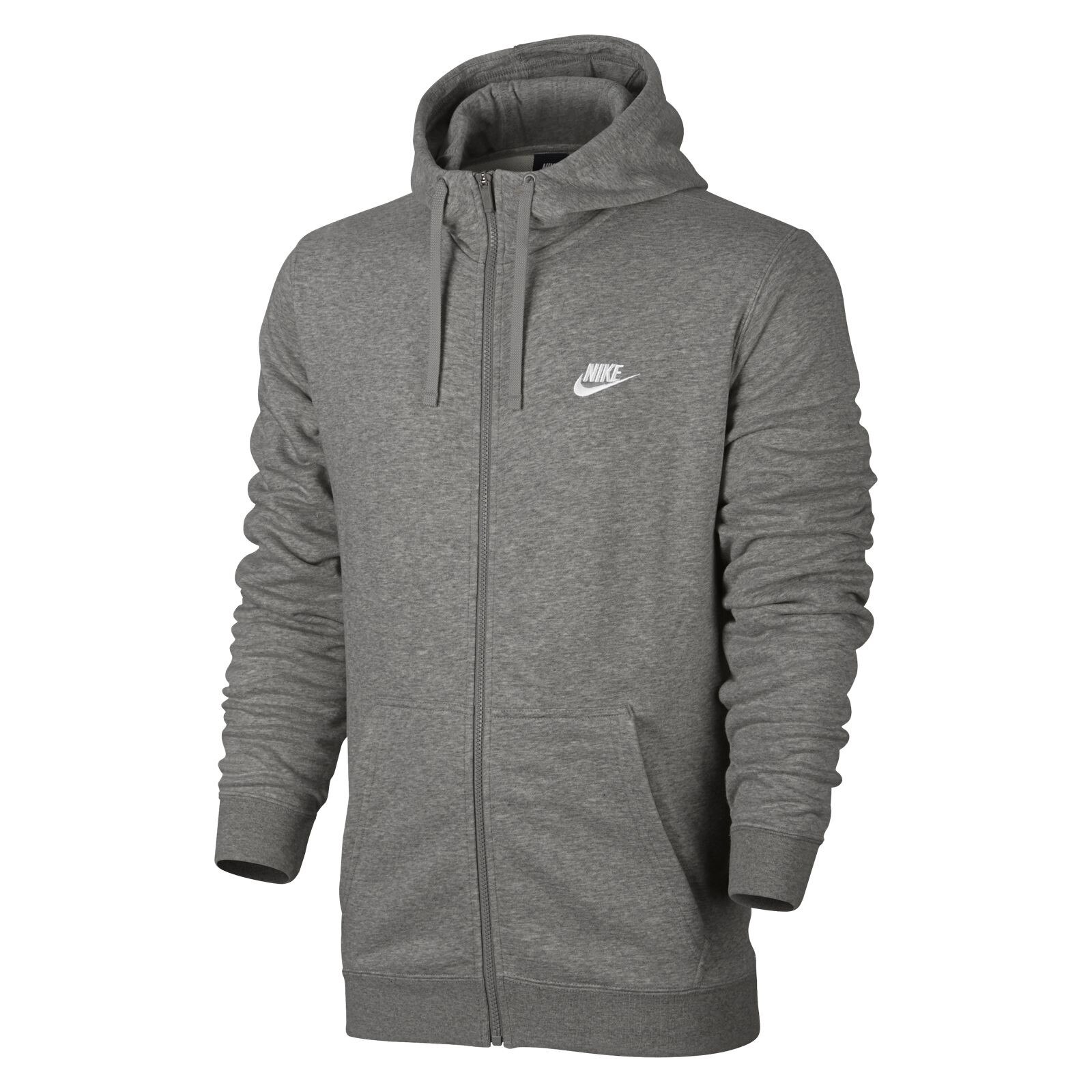 Hanorac Nike M Nsw Hoodie Fz Ft Club, Gri deschis, 2XL