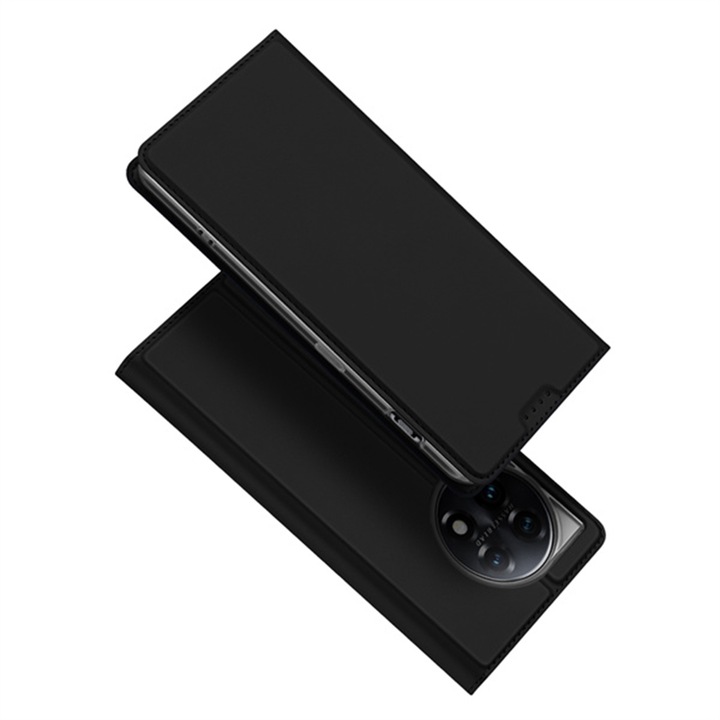 Калъф за OnePlus 11 Екологична кожа Черен