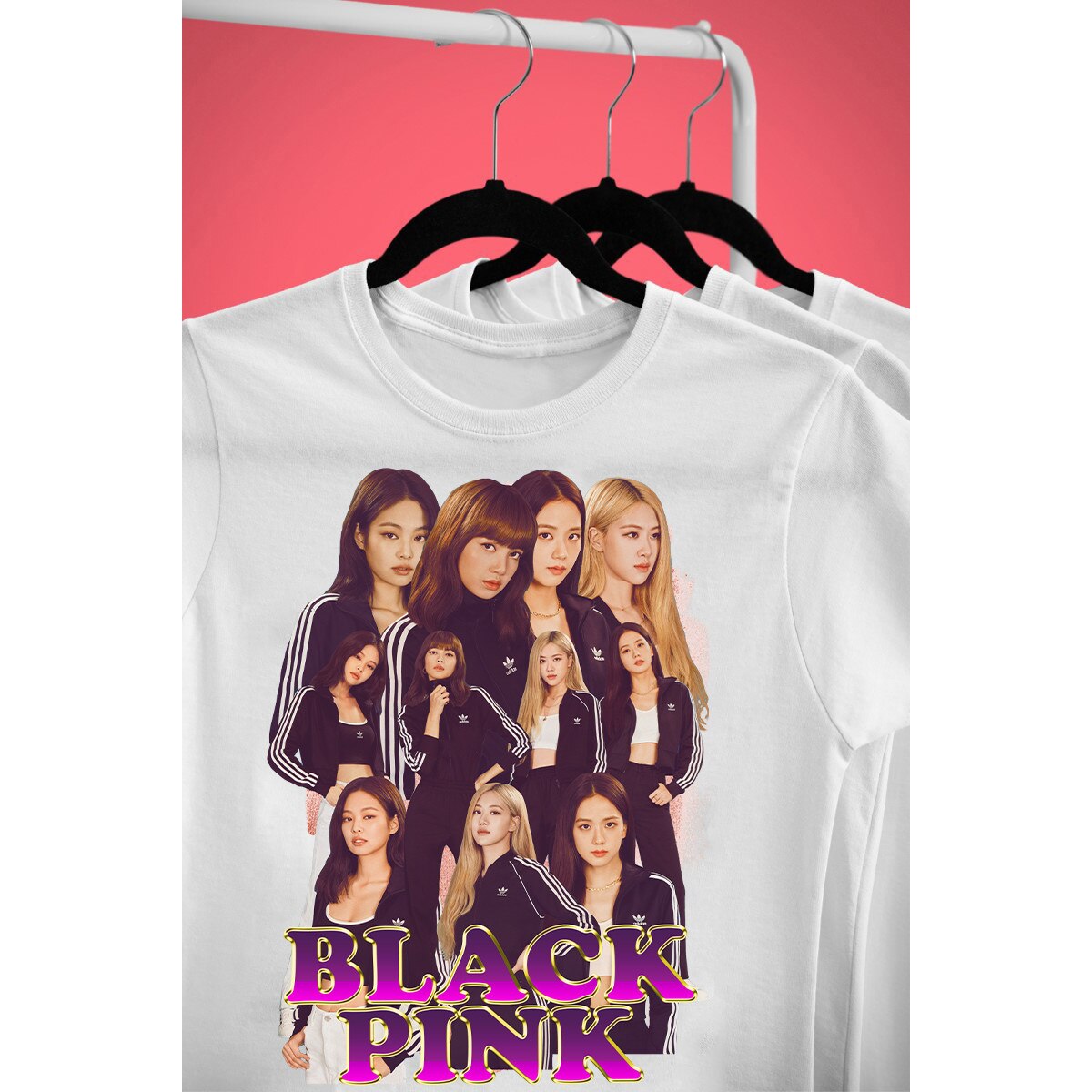 Tricou Personalizat Pentru Barbati Cu Imprimeu K Pop Blackpink Model