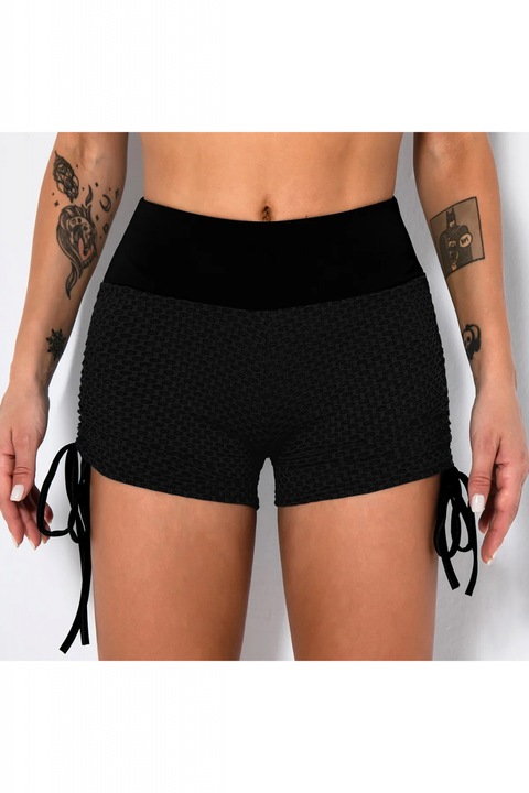 Colanti scurti modelatori HoneyComb, Negru, 36