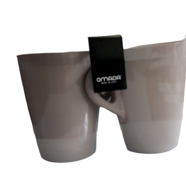 Set de 2 cani Eat Pop 11,8 x 8,5 x H11 cm 30cl fiecare - culoare nisip