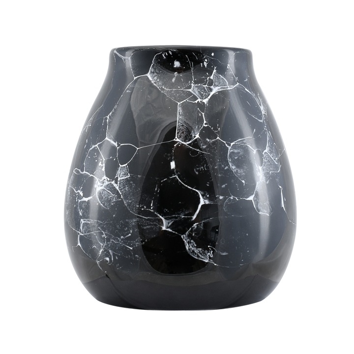 Cana de Yerba Mate, Calabash din ceramica, Marmol Black 300 ml