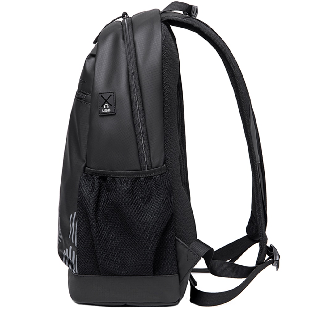 Rucsac laptop 15.6 inch, rezistent la apa, potrivit pentru scoala, universitate sau calatorii ARCTIC HUNTER, B00489BK, Negru