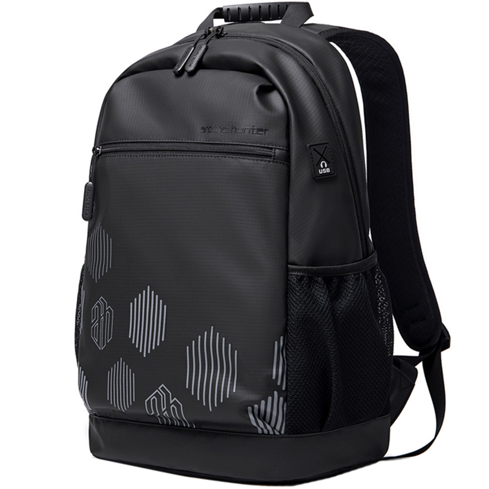 Rucsac laptop 15.6 inch, rezistent la apa, potrivit pentru scoala, universitate sau calatorii ARCTIC HUNTER, B00489BK, Negru