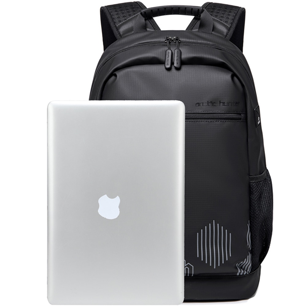 Rucsac laptop 15.6 inch, rezistent la apa, potrivit pentru scoala, universitate sau calatorii ARCTIC HUNTER, B00489BK, Negru