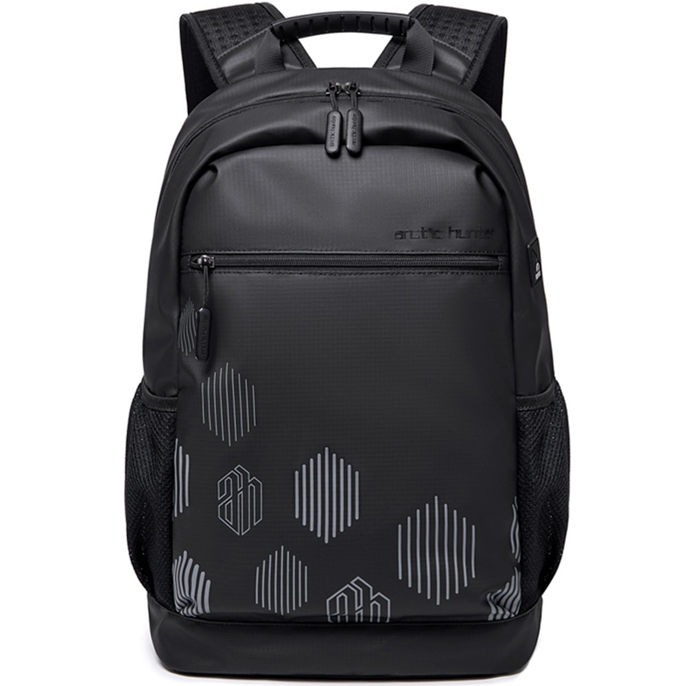Rucsac laptop 15.6 inch, rezistent la apa, potrivit pentru scoala, universitate sau calatorii ARCTIC HUNTER, B00489BK, Negru