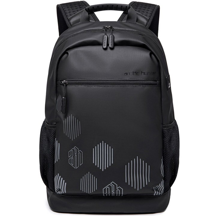 Rucsac smart unisex, compartiment pentru laptop 15.6 inch, Arctic Hunter B00489BK Negru